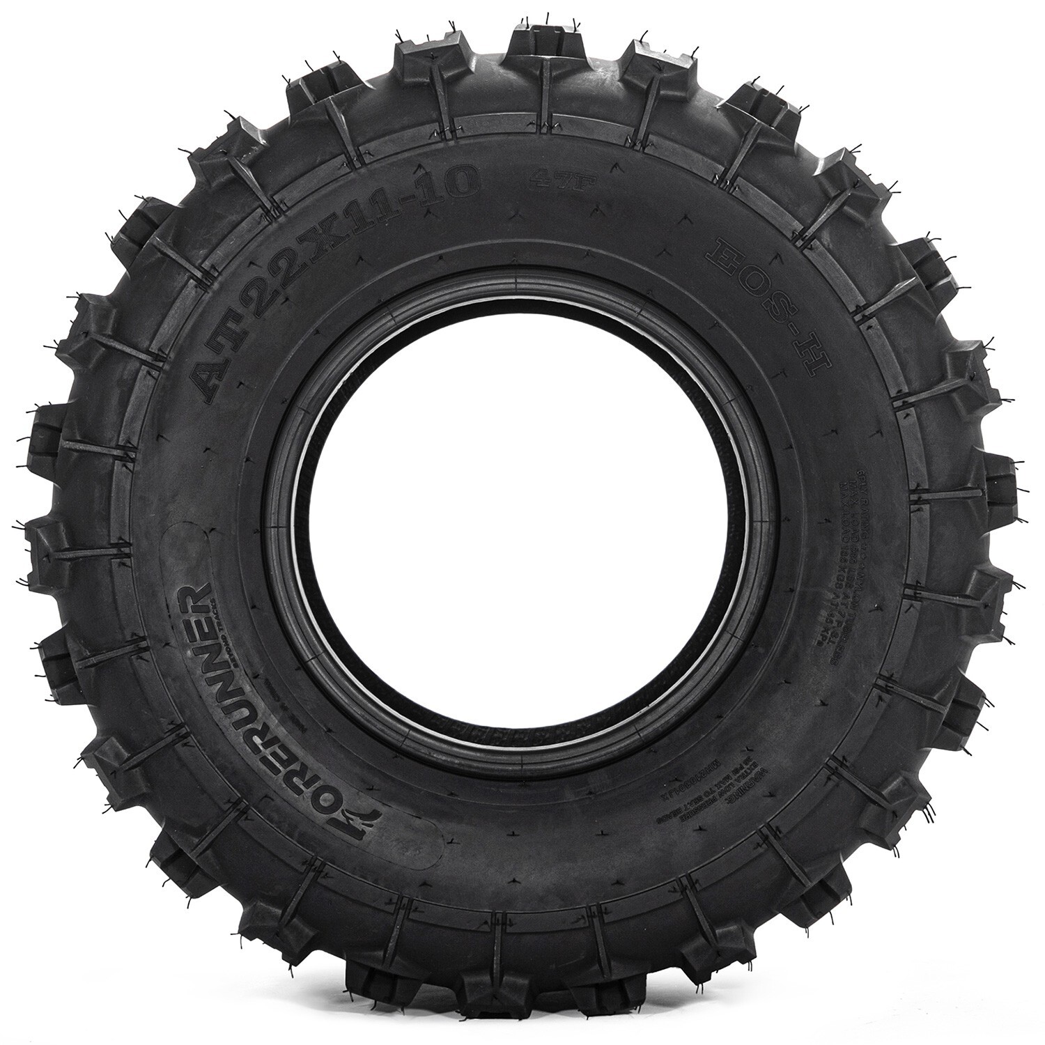 Set 2 Rear 22x11-10 ATV Tires 6PR 22x11x10 UTV All Terrain 22 11 10 Tubeless 22"