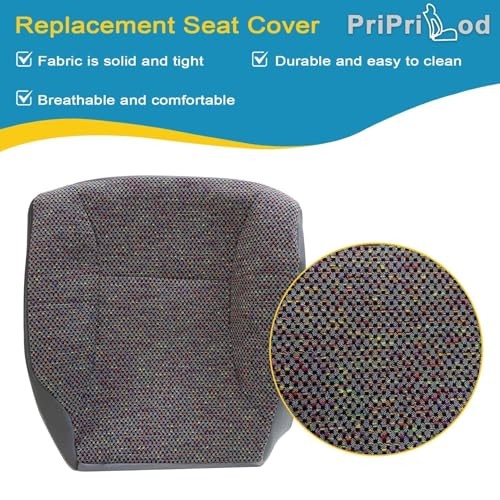 Fabric Cloth Driver Side Bottom Replacement Seat Cover Compatible with Dodge