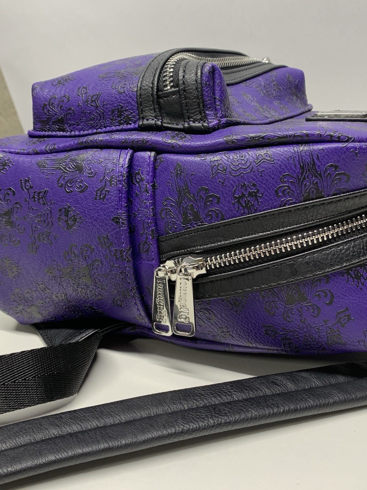 Rare Loungefly Disney Haunted Mansion Purple Backpack Amazing Condition