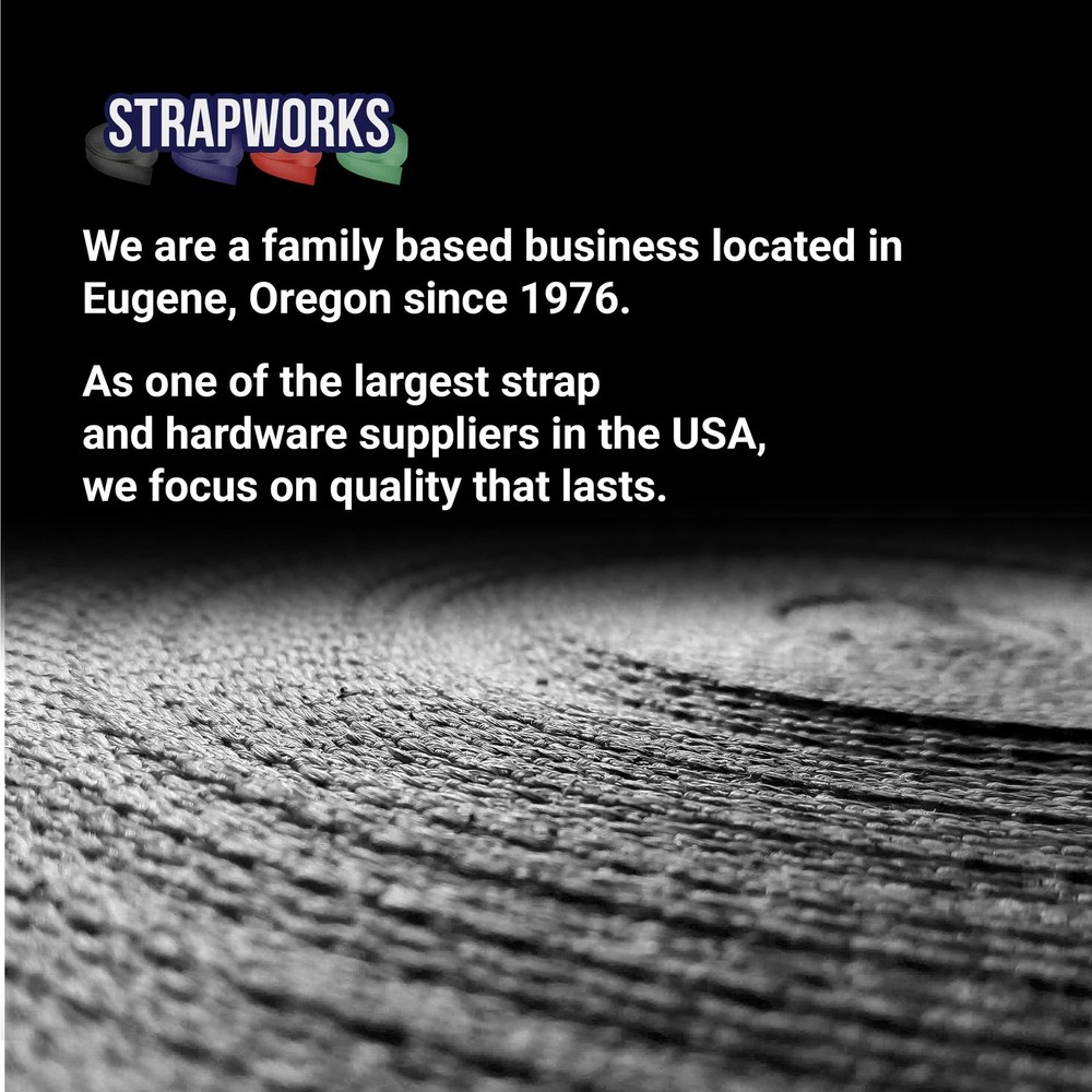 Strapworks Heavyweight Polypropylene Webbing - Heavy Duty Poly Strapping