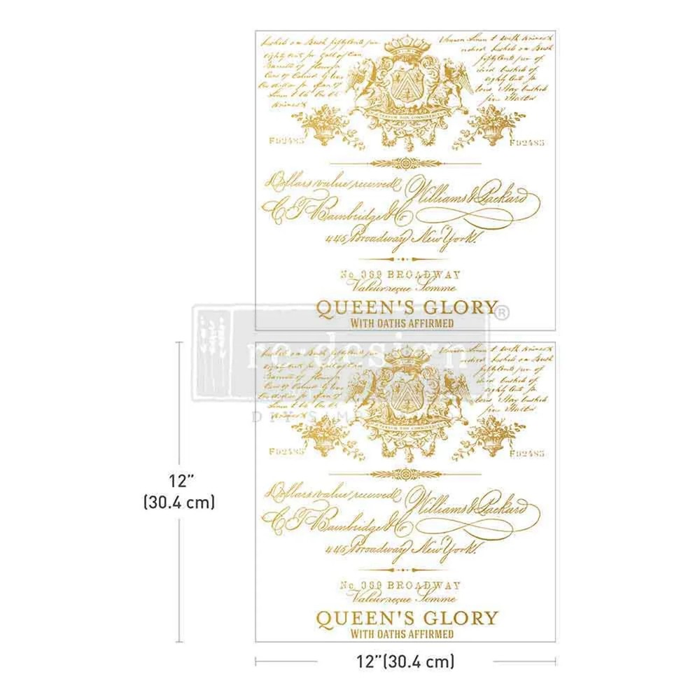Re-Design with MAXI  Transfer -  QUEENS GLORY