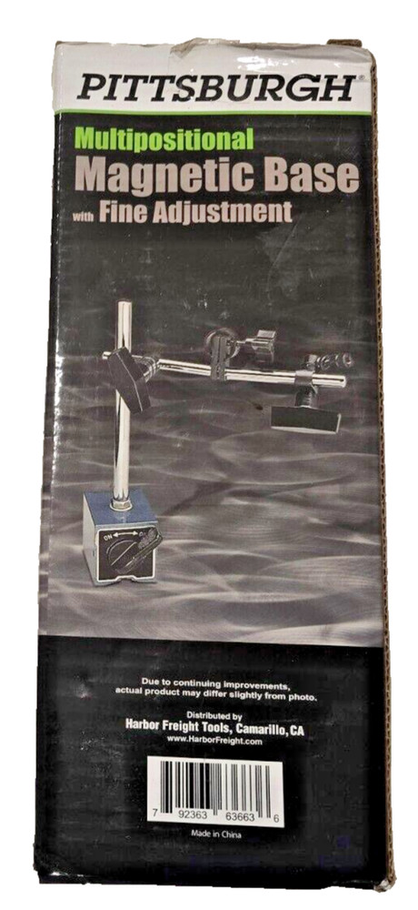 Pittsburgh Multipositional Magnetic Base w/Fine Adjustment Model 63663