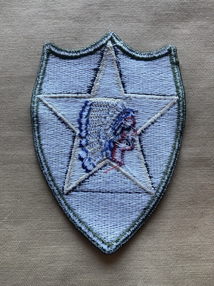2nd US Infantry Division OD border (REPRODUCTION)