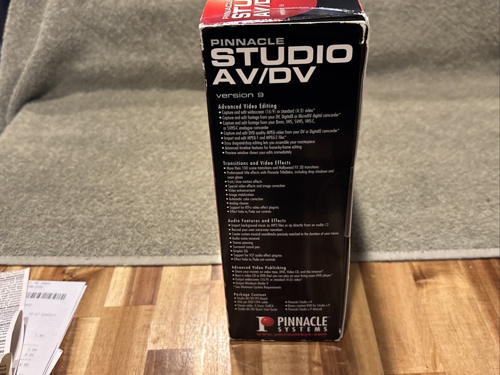 Pinnacle Studio AV/DV Deluxe Version 9