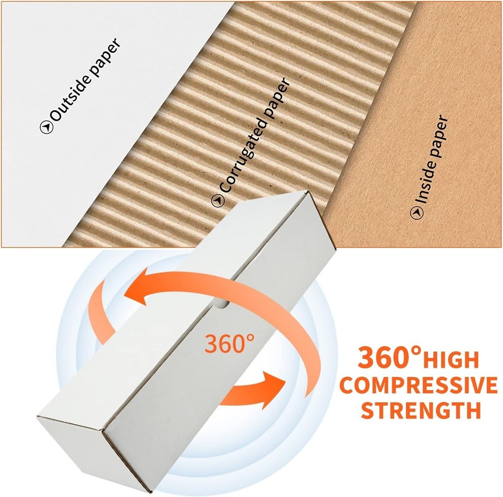 12-Pack White Cardboard Trading Card Storage - Stackable & Protective