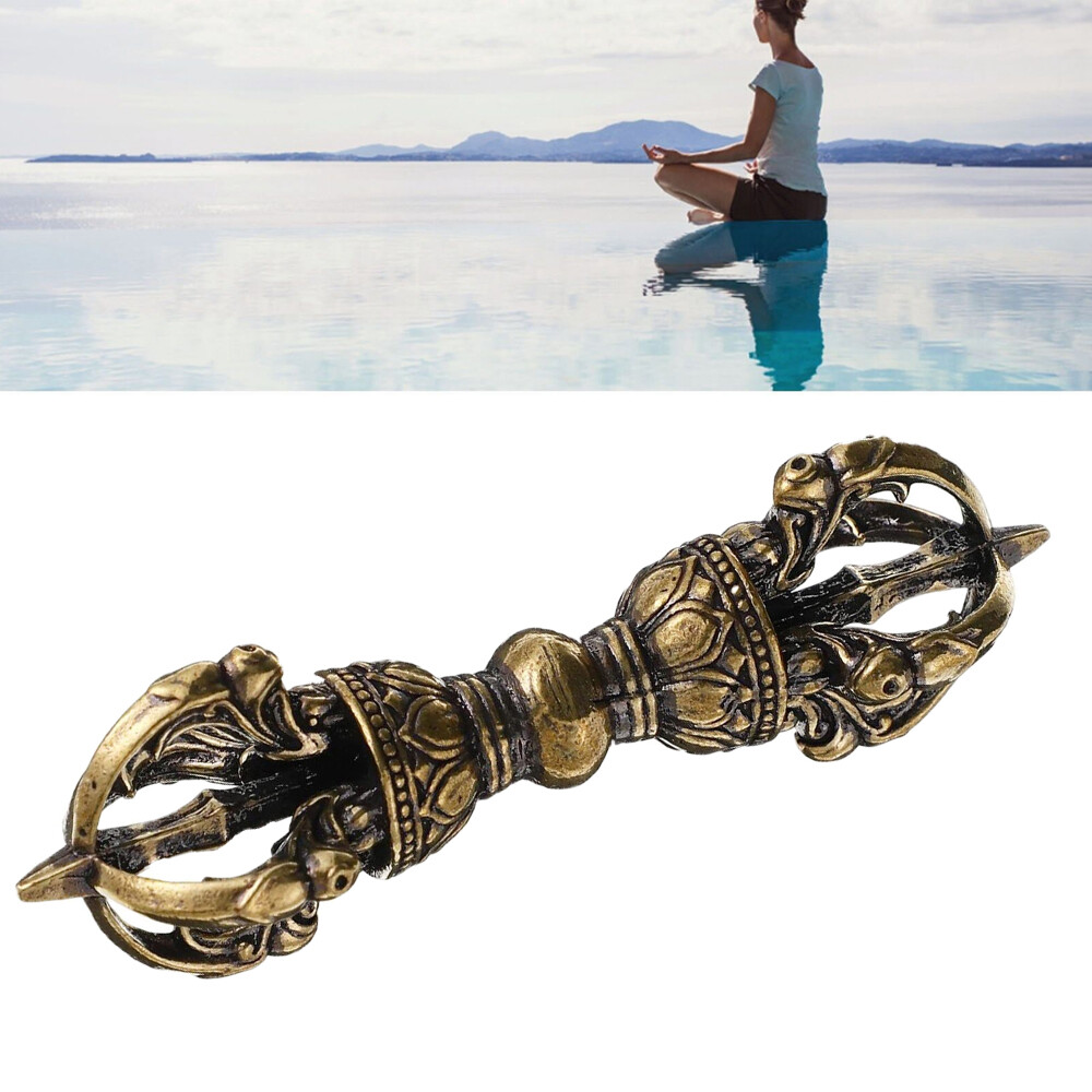 Tibetan Buddhism Dorje Vajra Phurba: Brass Amulet Handmade Nepal Collectibles