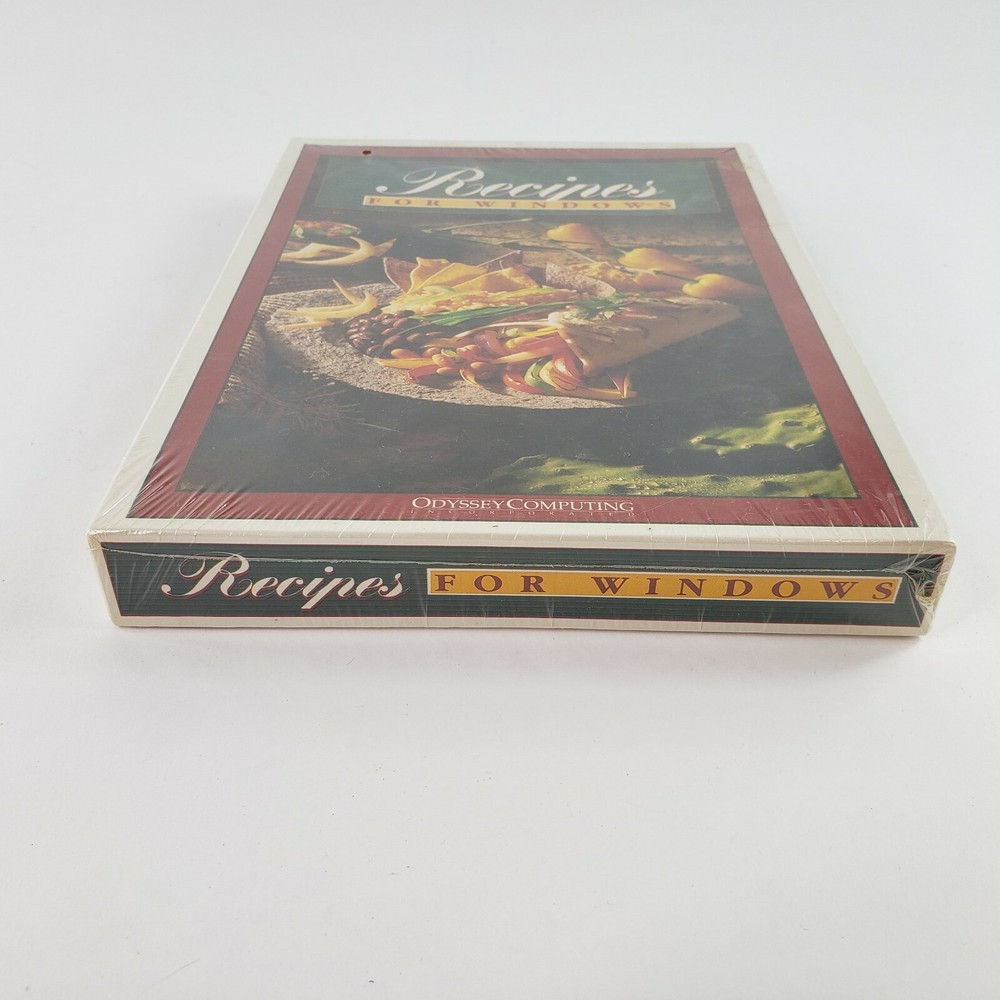 VTG 90's Software Recipes for Windows Odyssey Computing Inc 3.5/5.25 Disk SEALED