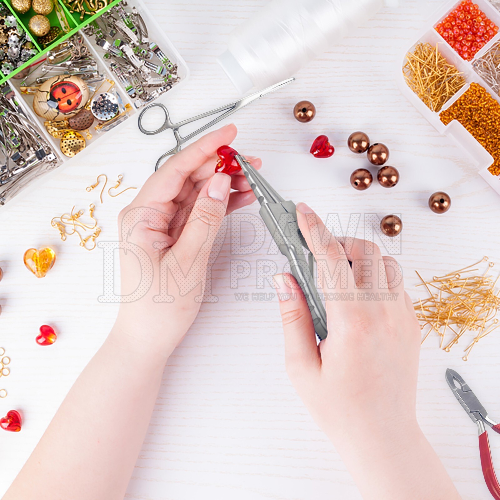 7 Body Piercing Instruments Kit Tools Penington Sponge Forceps, Skin Jewelry set