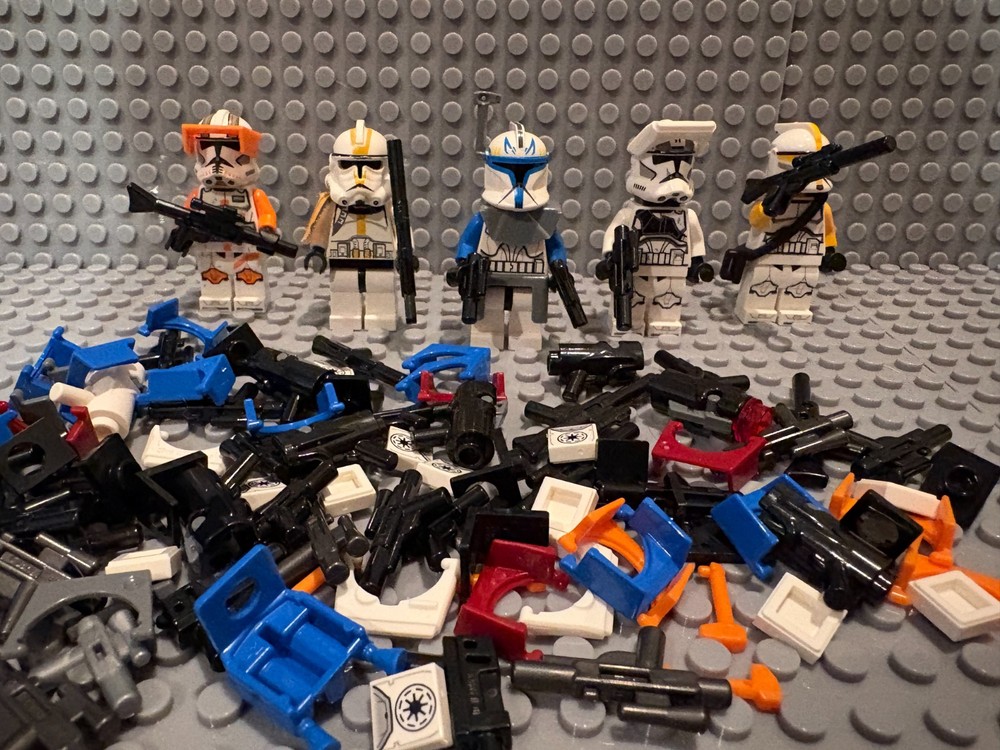 Lego Clone Trooper Minifigure Accessory Lot Blaster Rangefinder Pauldron NO FIGS