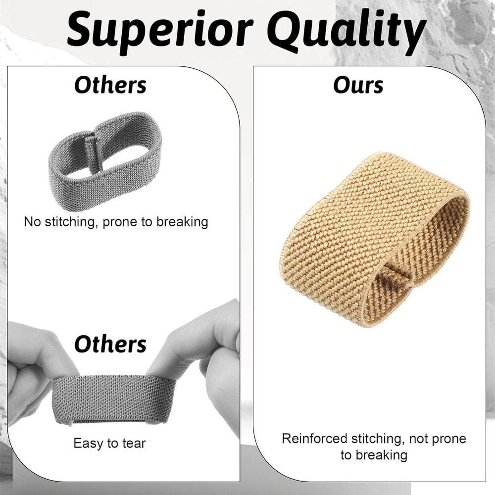 Versatile Elastic Loop Holders - 4 Pack for Securing 1.5" Belts and Straps