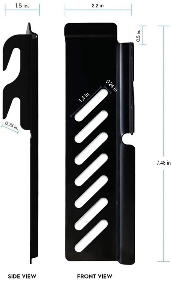 4pcs Bolt-On to Hook-On Bed Frame Conversion Brackets for Headboard or Footbo...