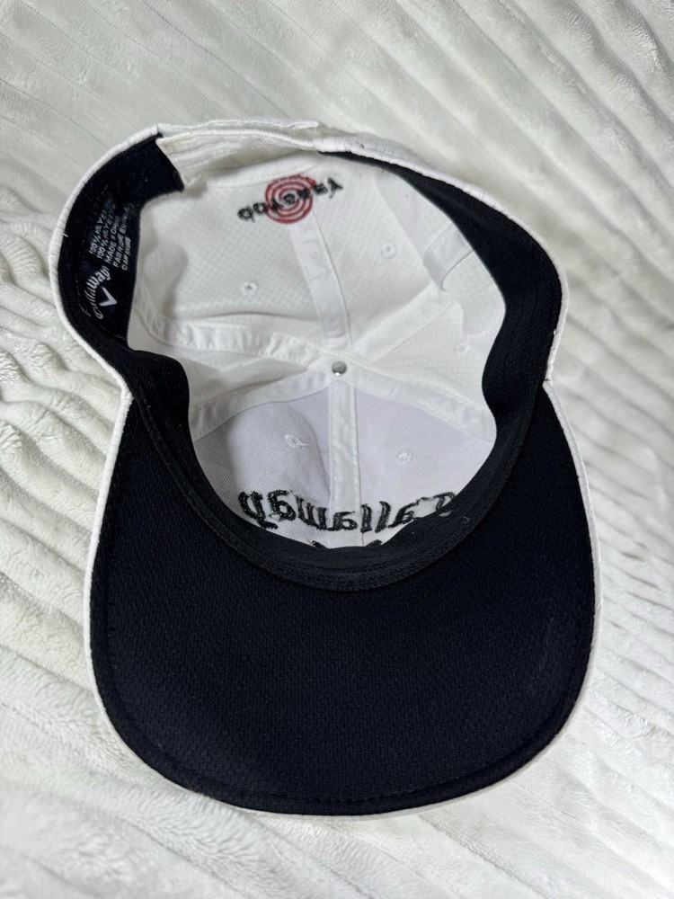 Callaway Golf Tour Authentic Adjustable Hat White Epic Odyssey Chrome Soft EUC