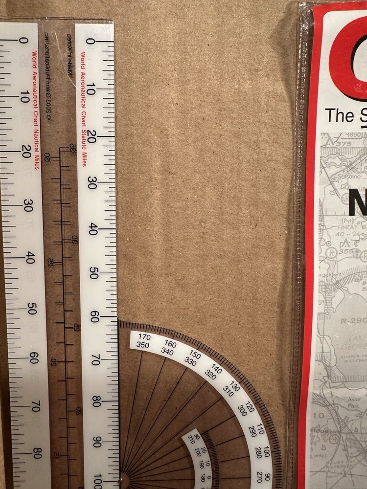 Gleim Navigational Plotter.Sectional/World AeronauticalTerminal Area Chart Scale