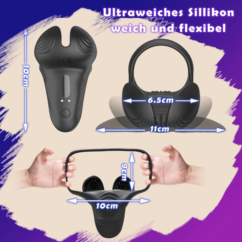 Electric Penis-Stretcher Enhancer Ball-Scrotum-Ring-Delay-Ejaculation Men 2Style
