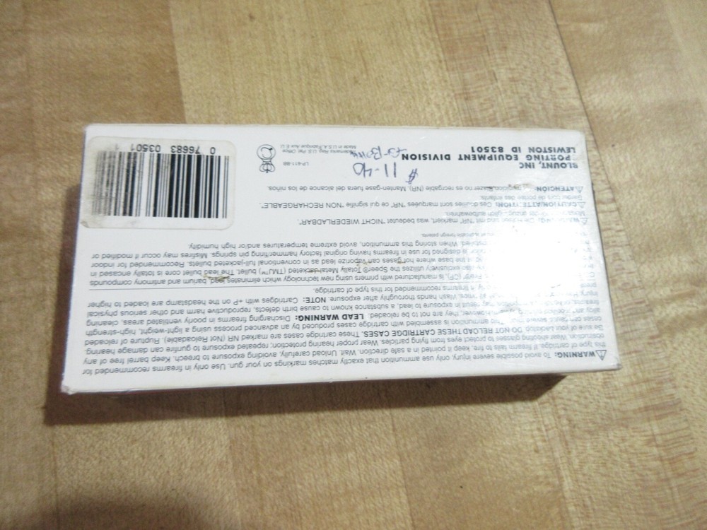 Empty Ammo Box CCI Blazer 25 auto with insert