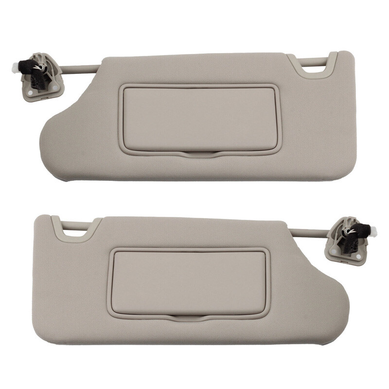 1 Pair Beige Sun Visor Driver & Passenger w/ Light For Nissan Altima 2013-2018