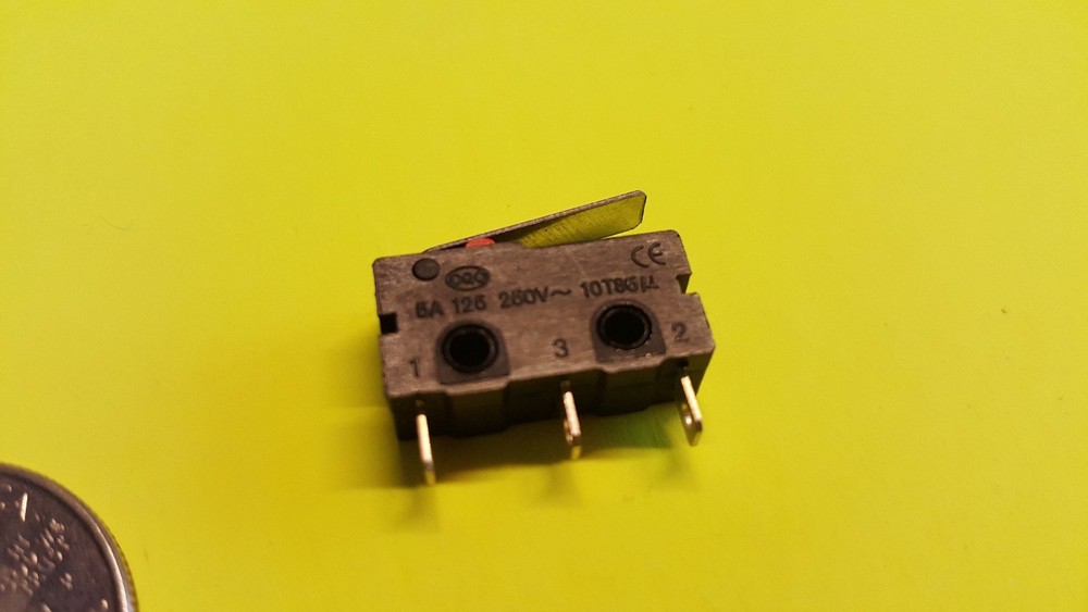120v 220v 125v 240v Micro Switch - Small Size - 5 amp max
