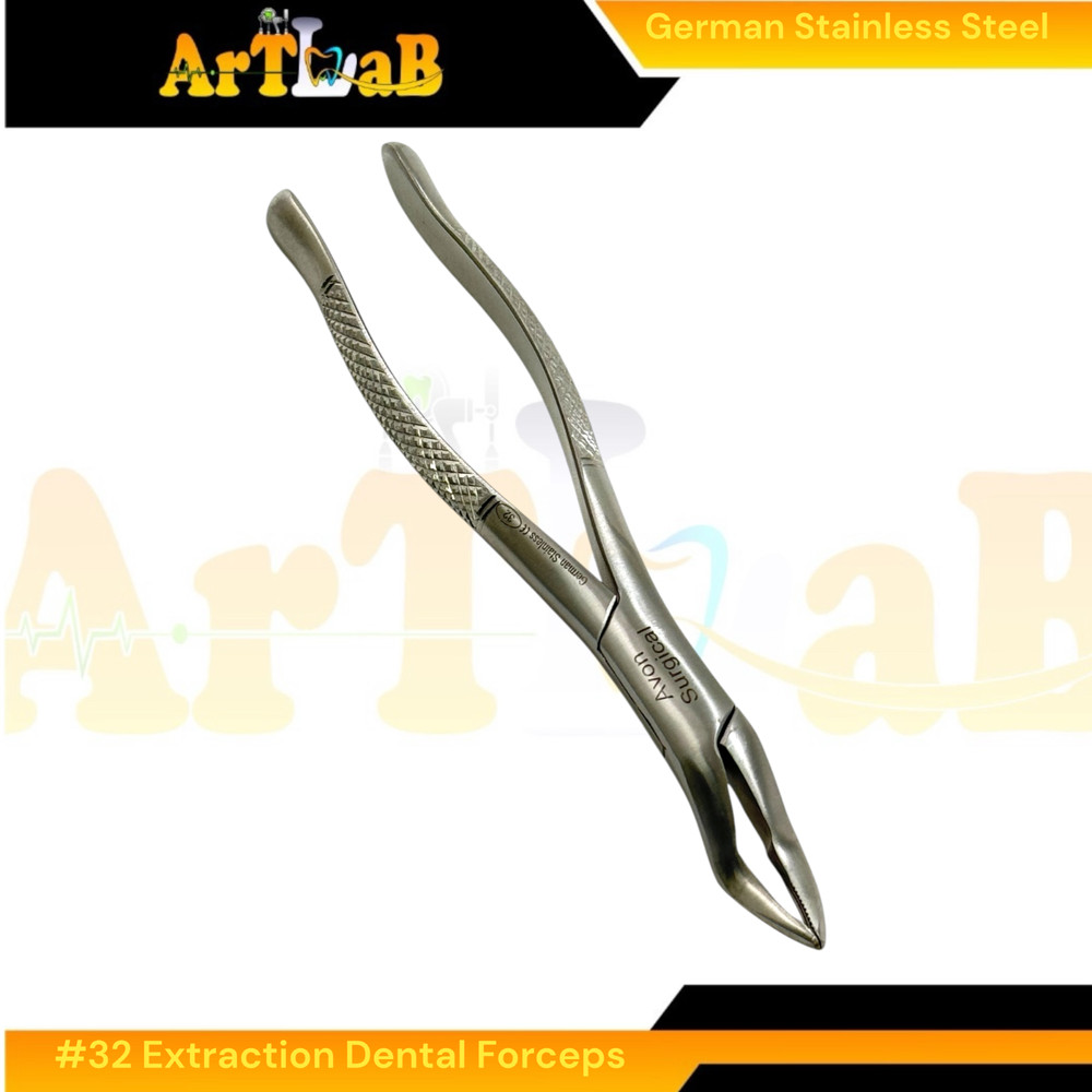 Universal Extracting Forceps Upper Teeth and Molars - German Stainless (1pc) #32