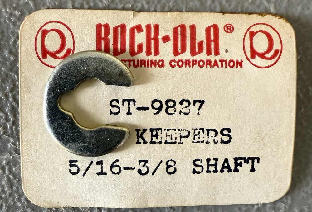 ROCKOLA Push Reject Button E-Clip Keeper ST-9827
