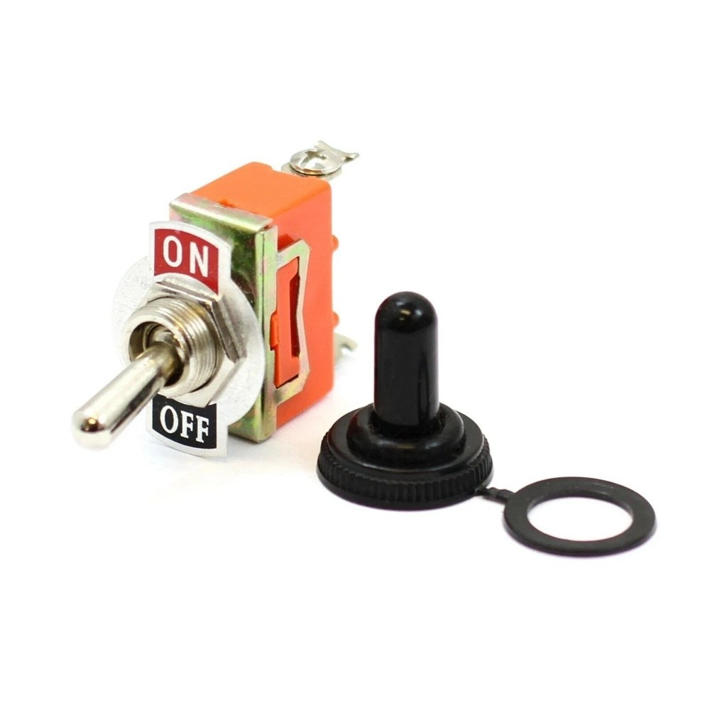 5X 12V SPST Solid Metal Toggle Switch ON/OFF Single Pole for Marine / Automotive