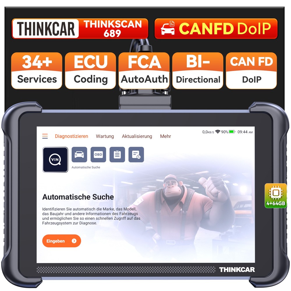 THINKSCAN 689 Auto Full System Diagnositc Scan Tool 34+ Service E/CU Coding DOIP