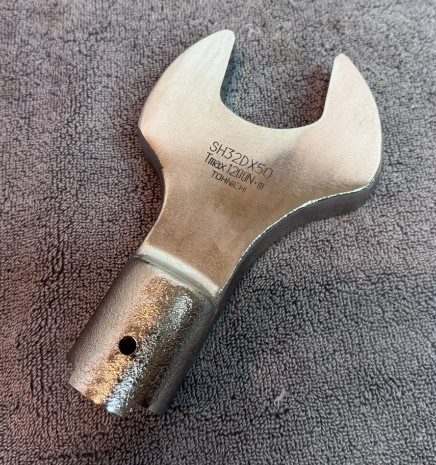 NEW - Genuine TOHNICHI 50mm Torque Head (SH32DX50) Interchangeable, Open Spanner