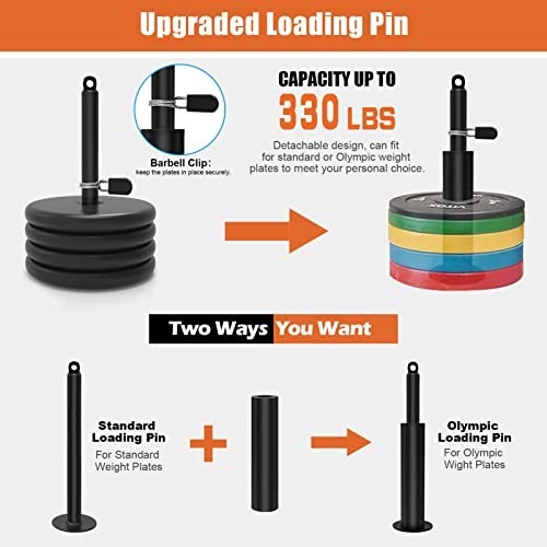 Home Gym Pulley System - Tricep, Lat Pulldown, Bicep Curl, Cable Workout for Squ