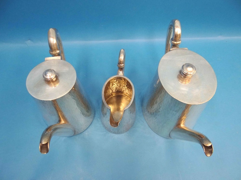 Antique Silverplated Hallmarked BB 95 Pitchers Teapots Creamer Serving Set Old