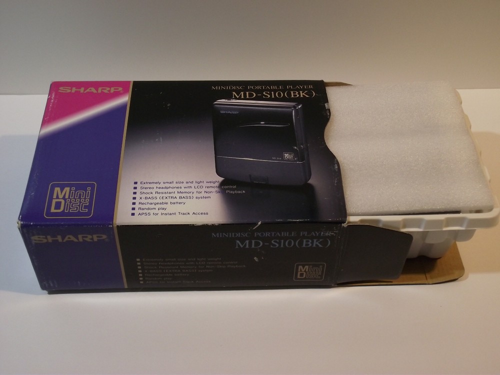 SHARP MD Walkman MD-S10 MiniDisc New Open Box NOS