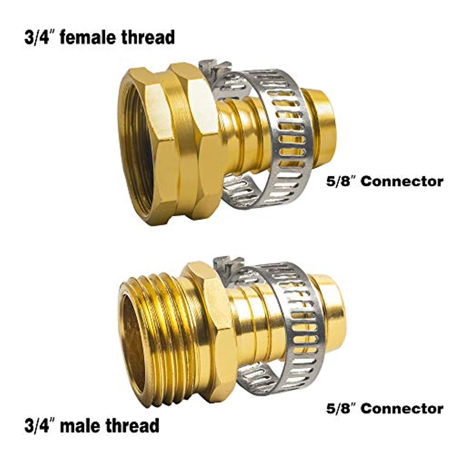 5/8" Garden Water Hose Connector Repair Mender Kit Fittings