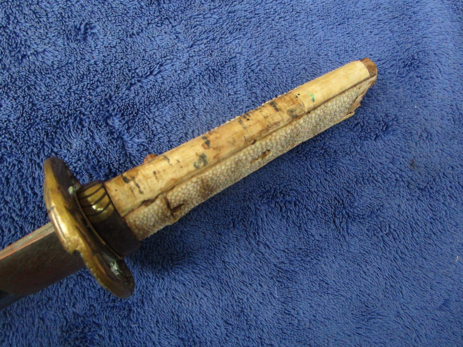 RARE ORIGINAL ANTIQUE JAPANESE SWORD TANTO WAKIZASHI DAGGER KATANA AND SCABBARD