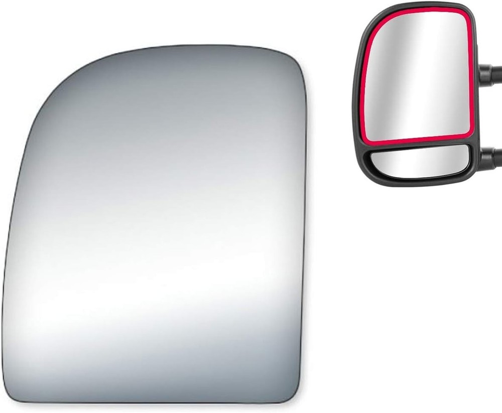 Durable Flat Mirror Glass for Ford Trucks - Driver Side Upper Replacement