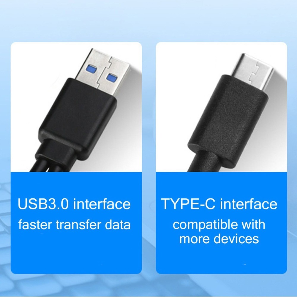 Durable 5Gbps External DVD Drive USB-C&USB-A Interface For CD/DVD/VCD Formats