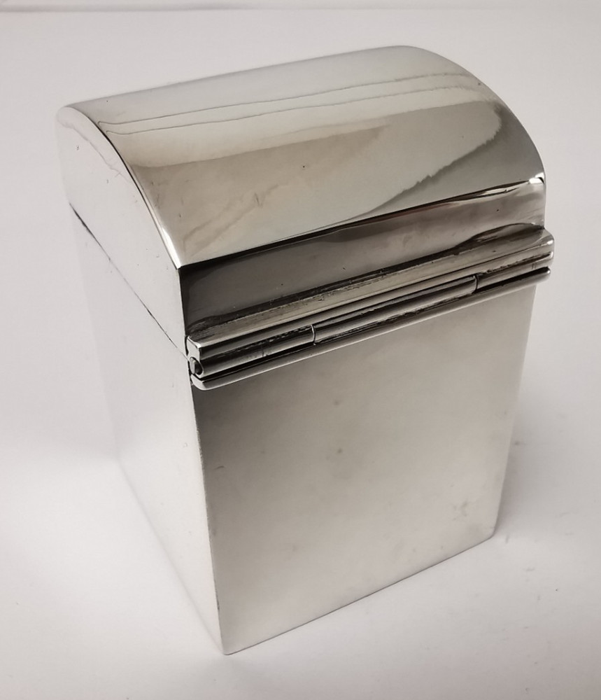 Solid Silver Miniature Playing Cards Box - Chester 1911