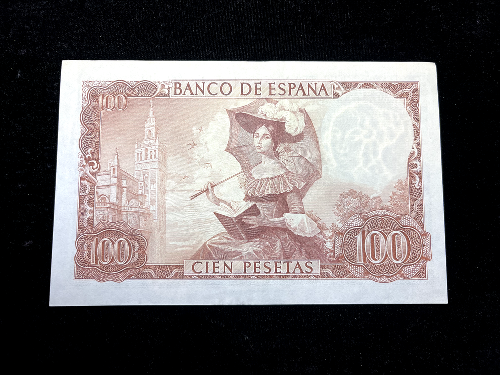1965 Spain *100 Pesetas* Note (UNC)