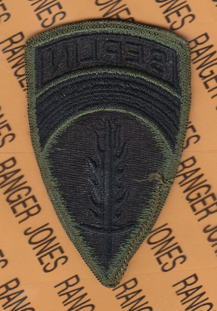 US Army Berlin Brigade OD Green & Black BDU German style uniform patch m/e B