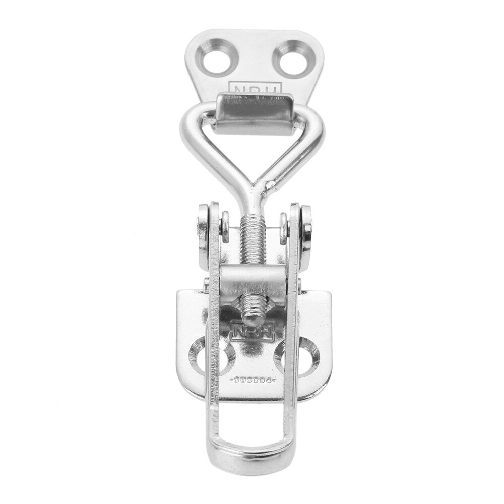 Metal Spring Loaded Latch Catch Adjustable Toggle Clamp Clip Trunk Case Hasp