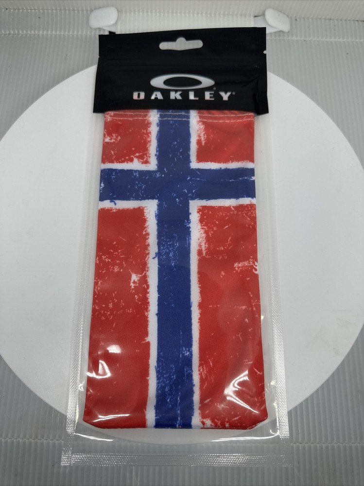 Oakley microfiber HDO Cleaning bag/pouch Norway Flag. Since 1899!!!