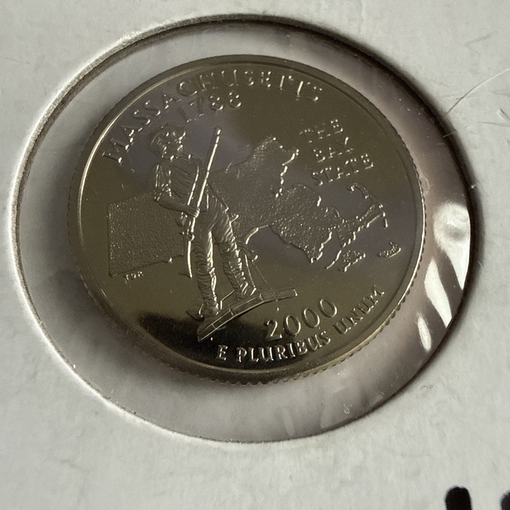 2000 S PROOF WASHINGTON QUARTER MASSACHUSETTS UNCIRCULATED