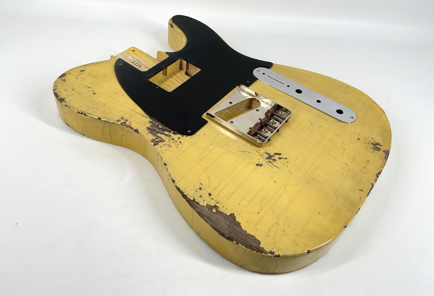 MJT Official Custom Vintage Aged Nitro Guitar Body Mark Jenny VTT Butterscotch