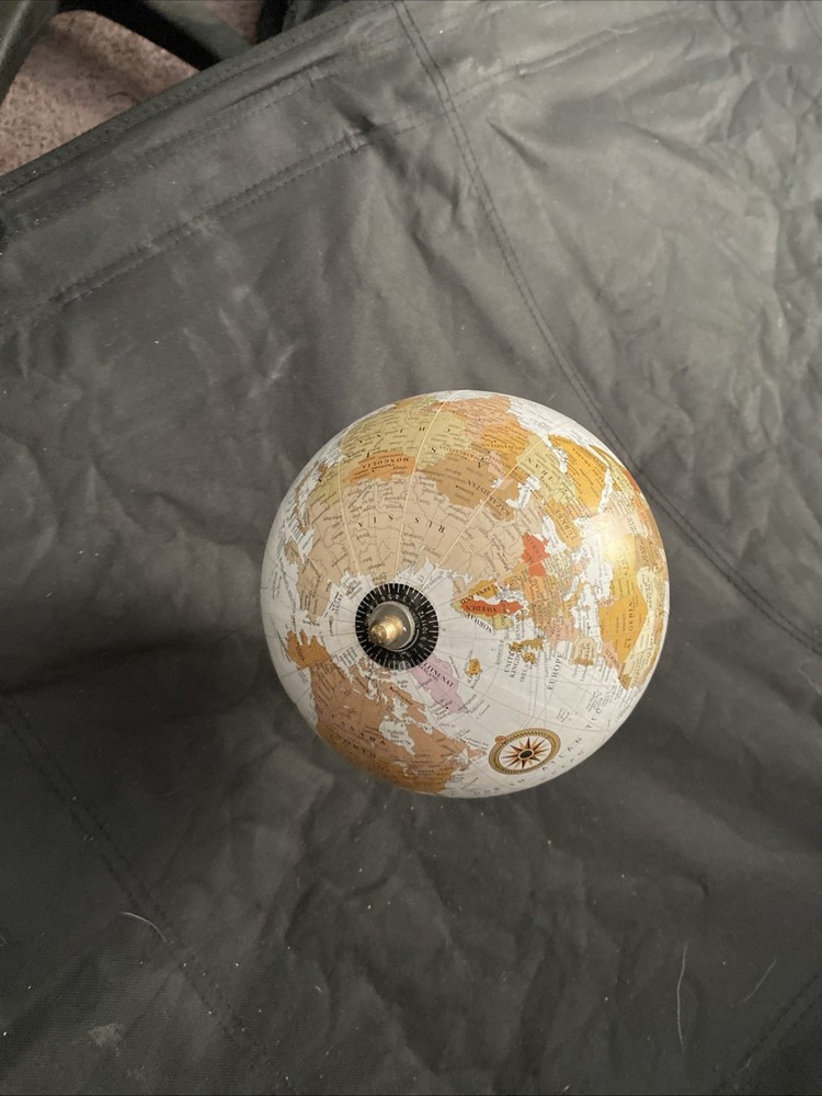 Mini Globe with Marble Base Stand World Map Globe