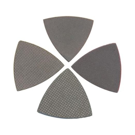 Triangular Diamond Polishing Pads for Corner Edge, Mixed Grit 60-400