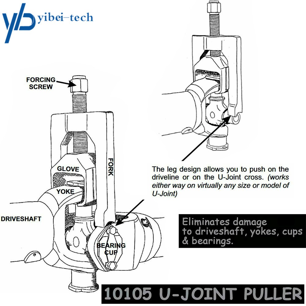 10105 Heavy Duty Universal Joint Puller Press Removal U-Joint Tool Class 1-3