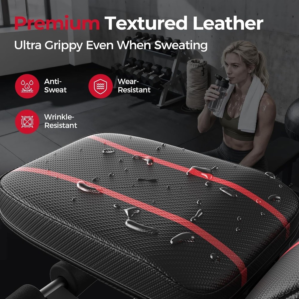Adjustable ,Utility Weight for Full Body Workout- Multi-Purpose Foldable Incl...