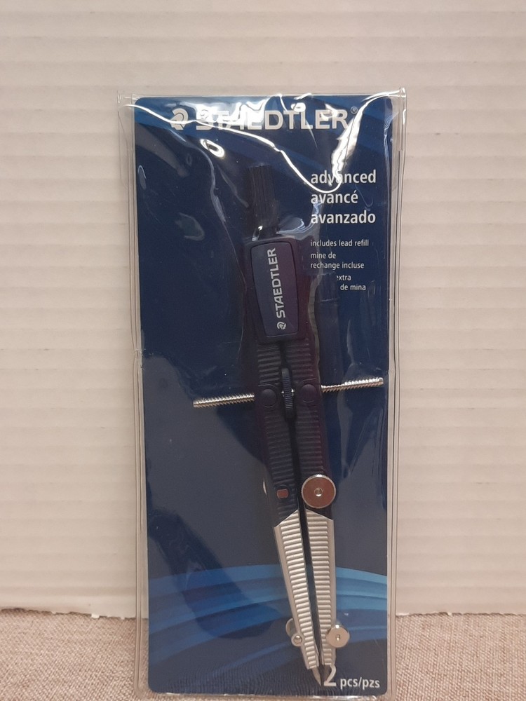 Staedtler Advanced 2 Piece Adjustable Center Wheel Student Compass