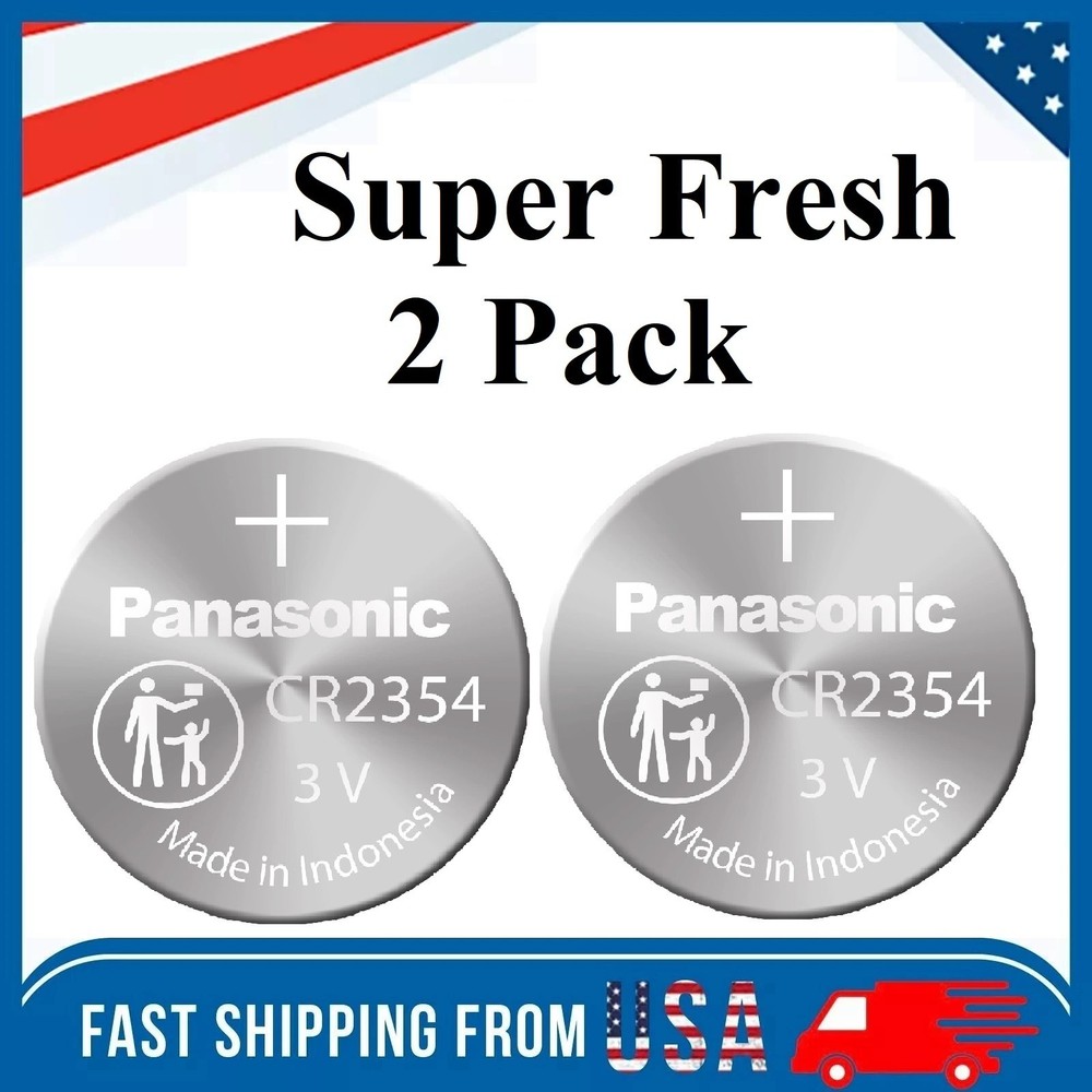 2 PCS Panasonic CR2354 Lithium Battery 3V Button Cell Computer Portable Devices