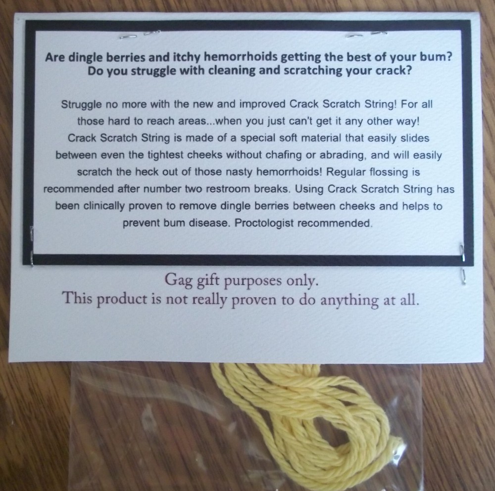 Crack Scratch String Gag Gift