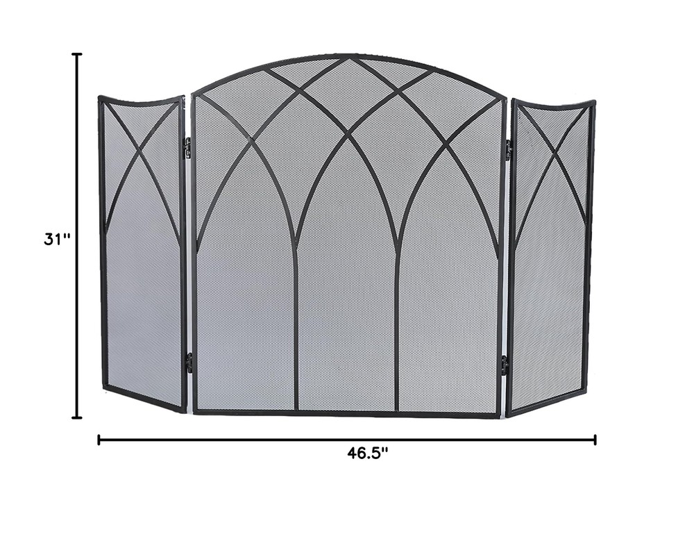 Pleasant Hearth Gothic Fireplace Screen