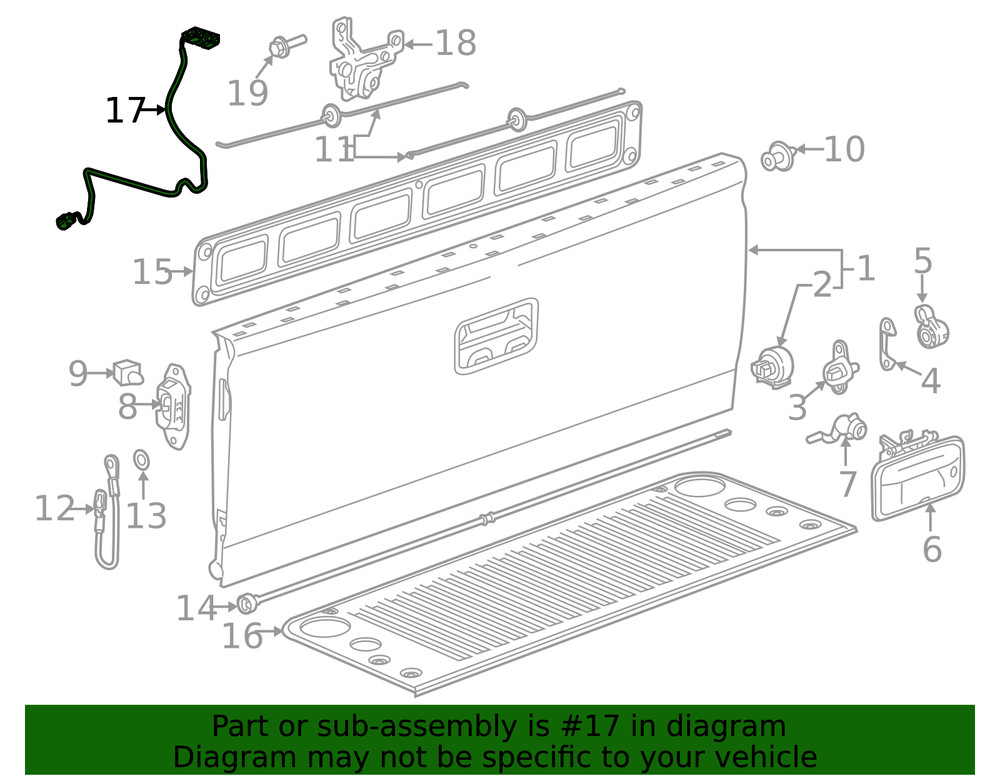 Genuine GM Rearview Driver Information Camera 84079952
