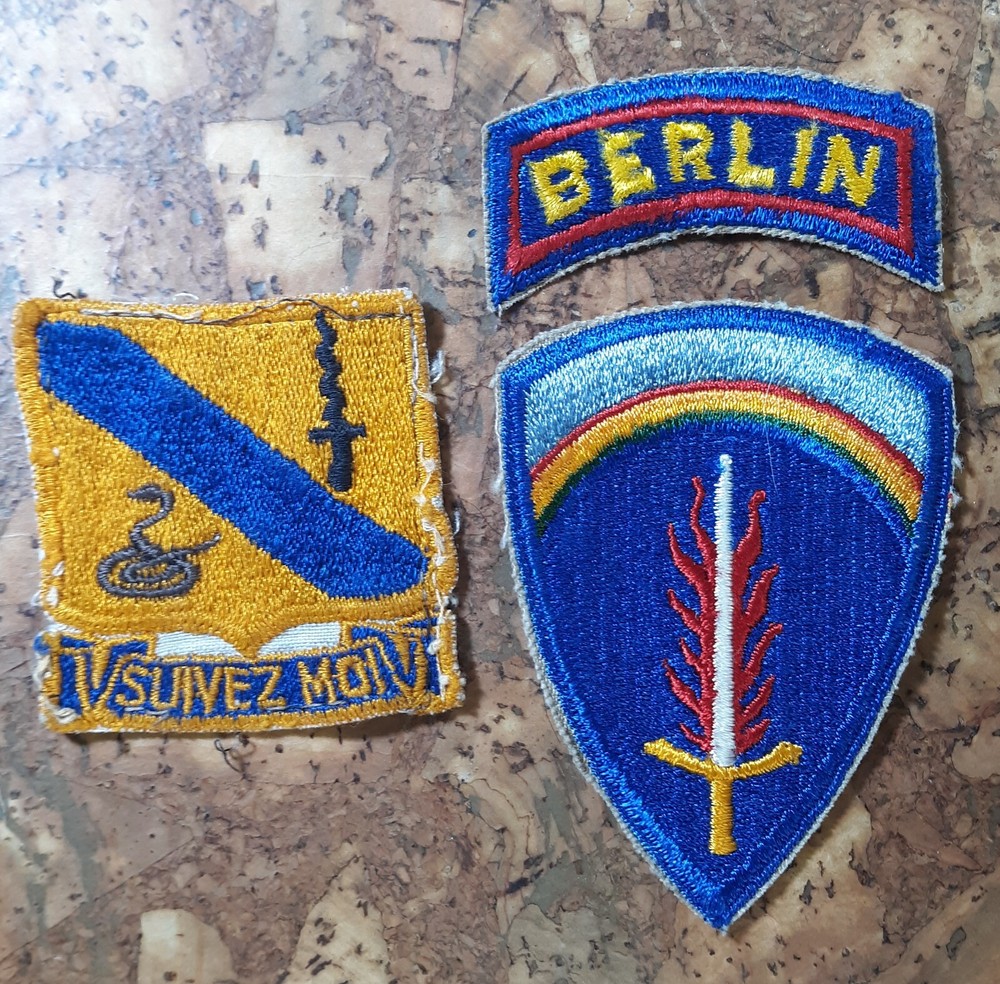 3 Original Cold War US Army Patches